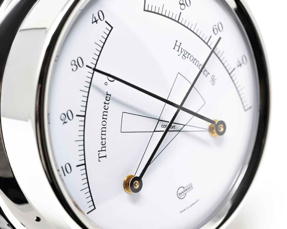 Barigo Tempo Temp-Hygro – Polished Stainless Steel (110 mm)