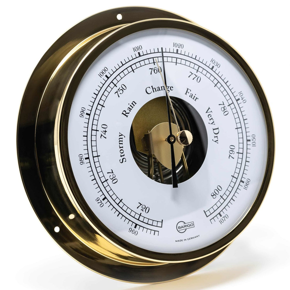 Barigo Viking Barometer 111MS – Polished Brass (155 mm)