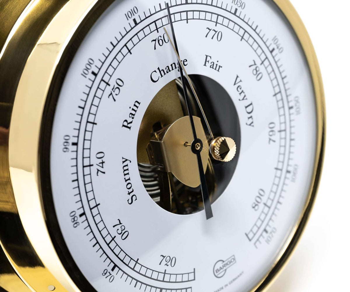 Barigo Viking Barometer 111MS – Polished Brass (155 mm)