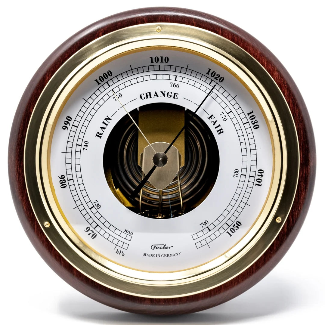 Popular Mahogany 170mm Barometer & Tide Clock Combo 1434B & GU-22