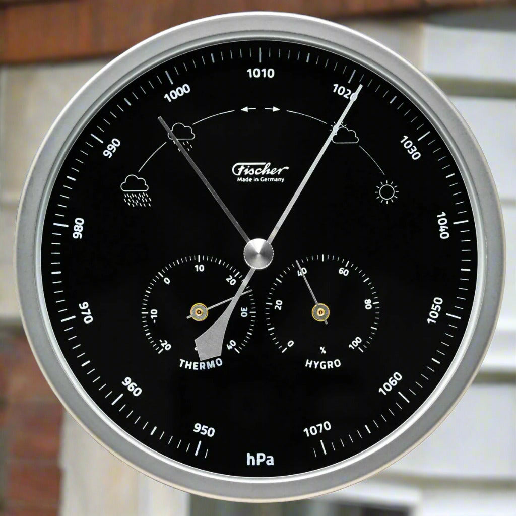 Modern Indoor &amp; Outdoor Weatherstation- 3 in 1 - Hygrometer + Barometer + Thermometer