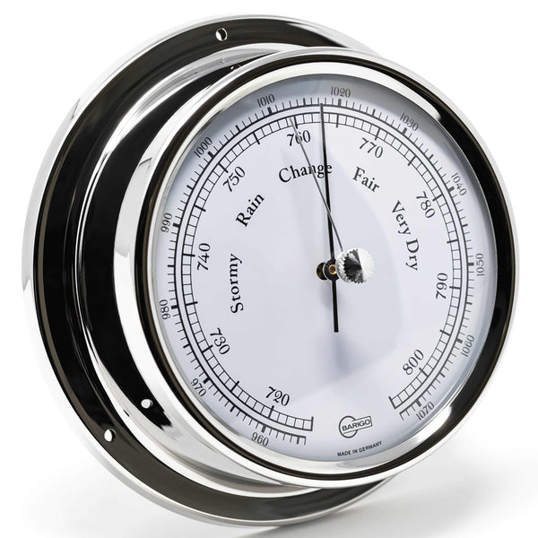 Barigo Regatta Barometer | 125 mm Stainless Steel - Barometers&Clocks