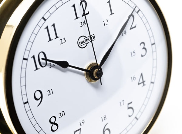 Barigo Viking Quartz Clock 611MS – Polished Brass (155 mm) - Barometers ...