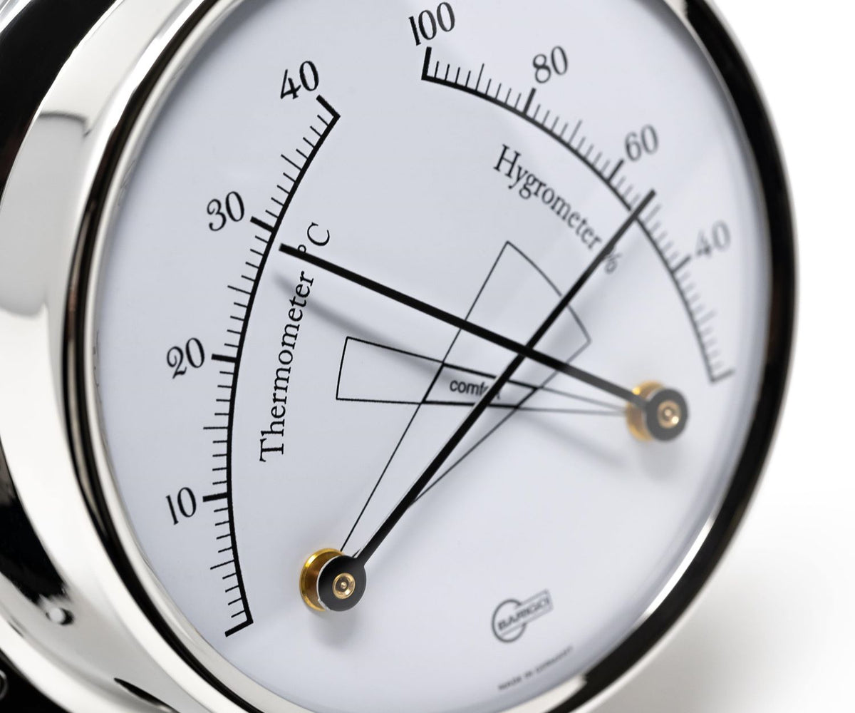 Barigo Regatta Thermo-Hygrometer 984RFPO – Polished Stainless Steel (125 mm)