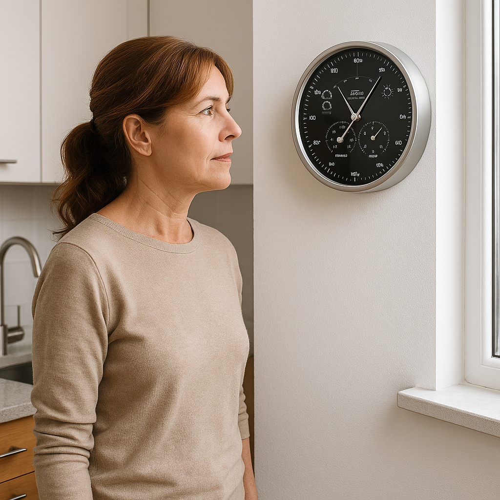 Kitchen Barometer Modern Indoor & Outdoor Weatherstation - Precision & Style - Barometers ...