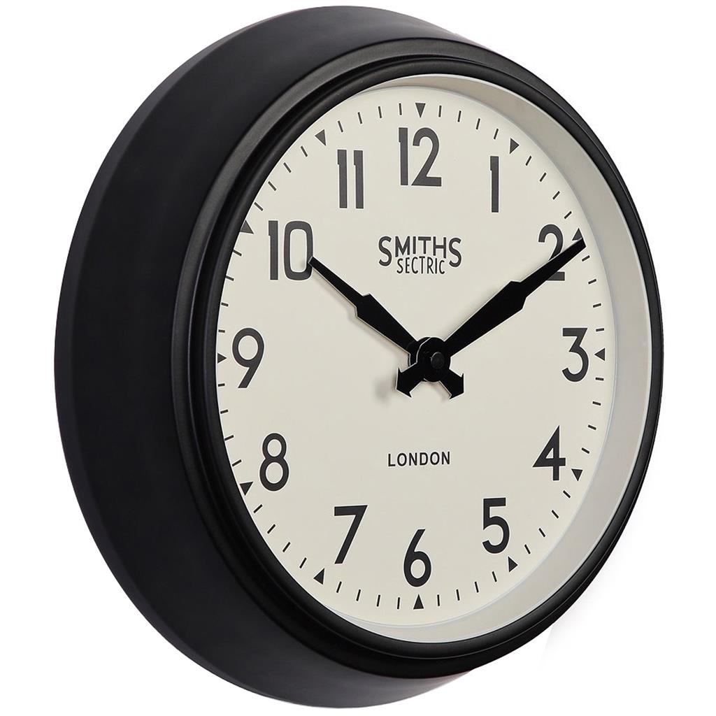 Smiths Black Replica Wall Clock