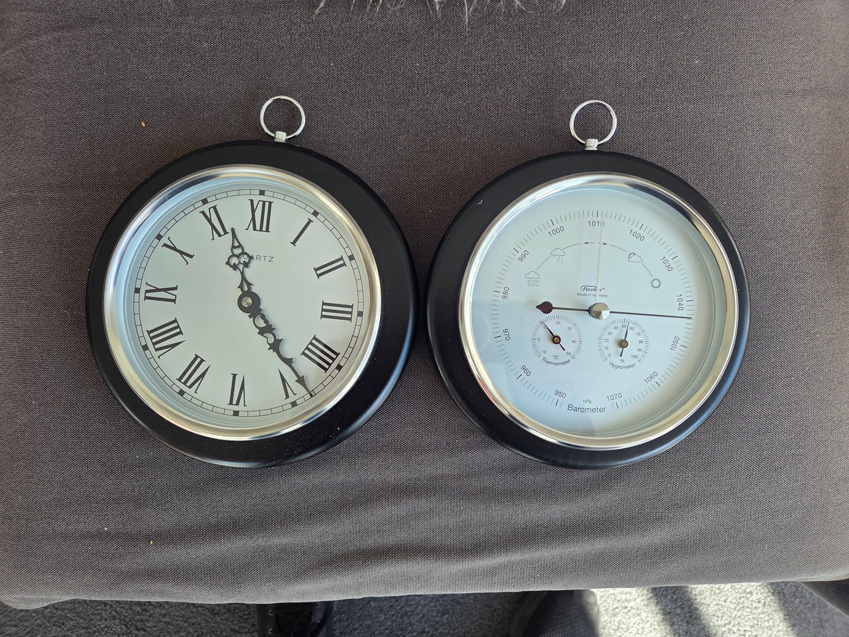Ebony &amp; Chrome Clock