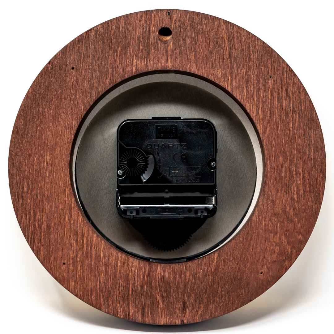 Mahogany &amp; Brass 170mm Tide only Clock