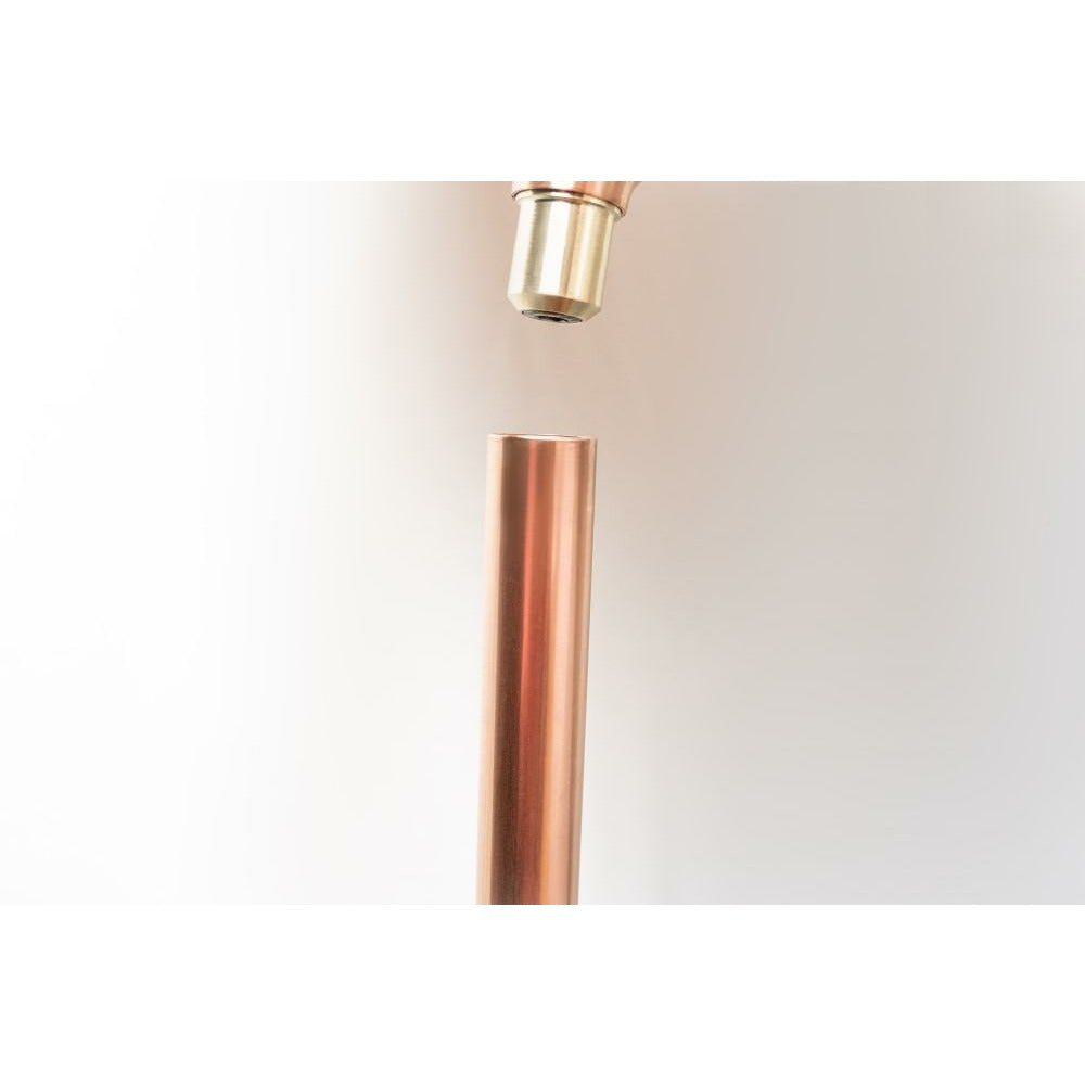 Rain gauge made of solid copper