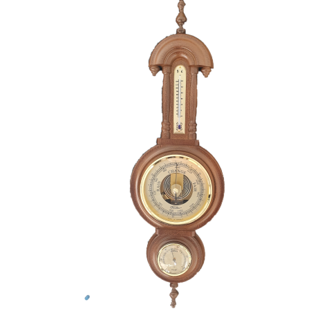 Traditional Classic Walnut Weatherstation 3 in 1 - Hygrometer + Barometer + Thermometer