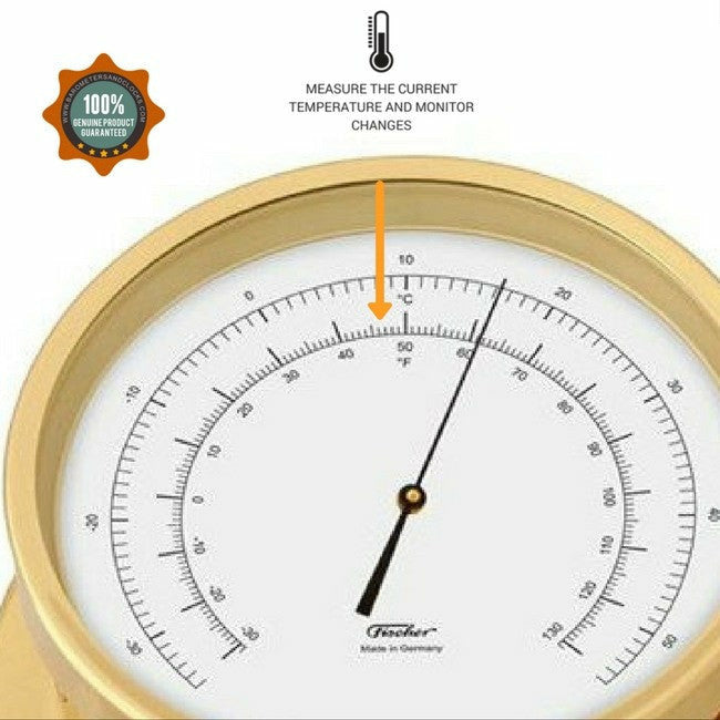 Aneroid Precision Thermometer Navigator