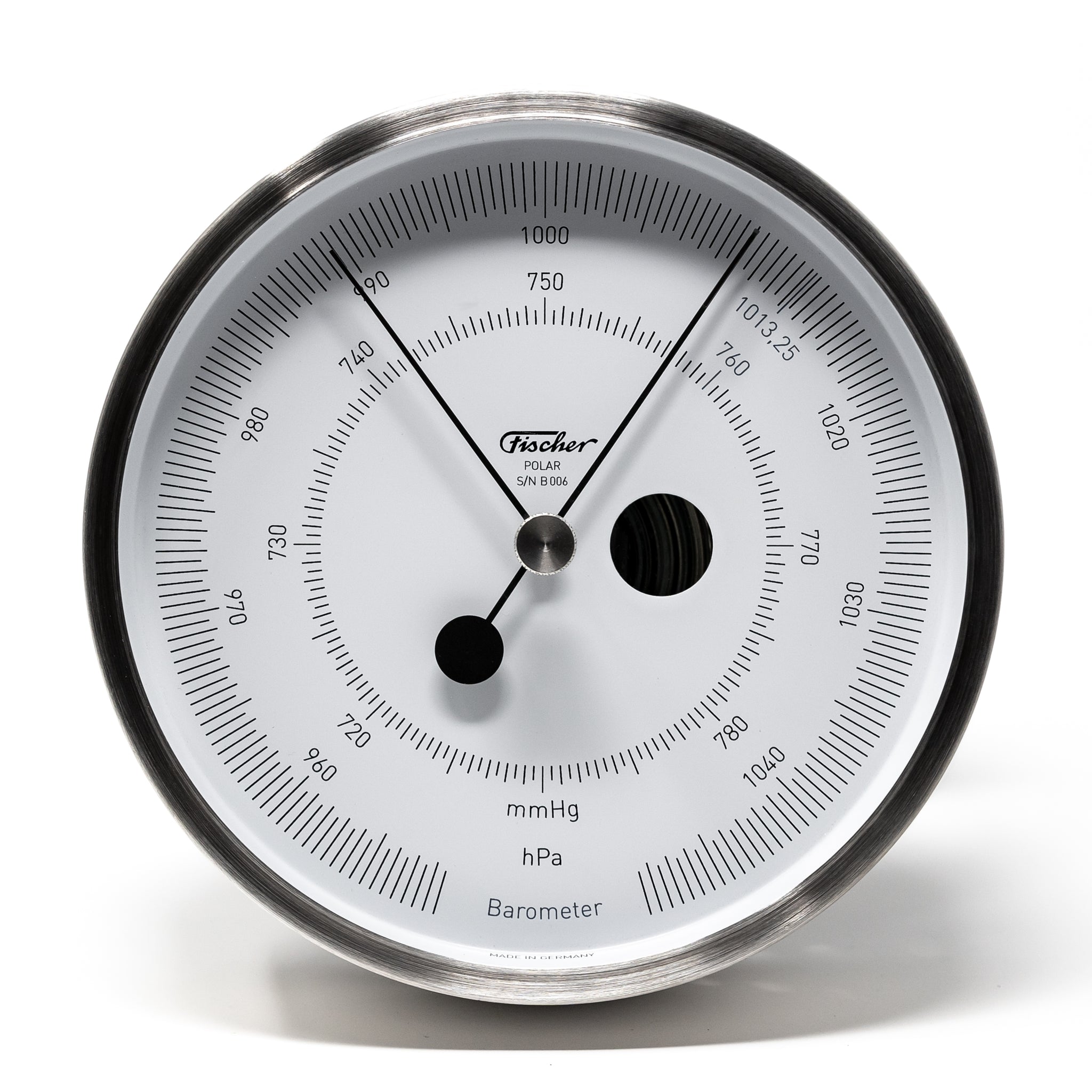 POLAR Designer Stainless Steel Barometer - Barometers&Clocks