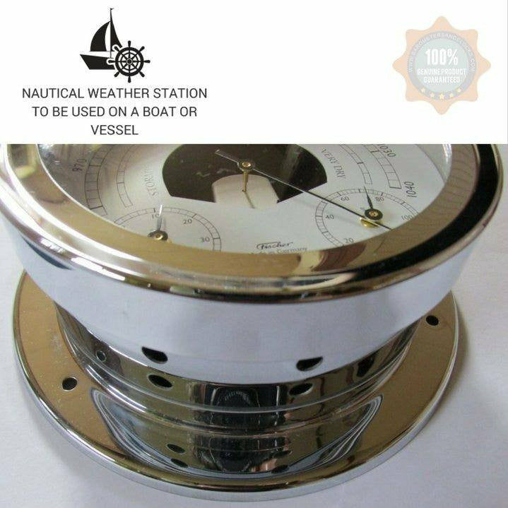 Chome Weatherstation 3 in 1 - Hygrometer + Barometer + Therometer