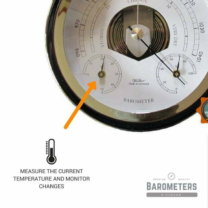 Chome Weatherstation 3 in 1 - Hygrometer + Barometer + Therometer