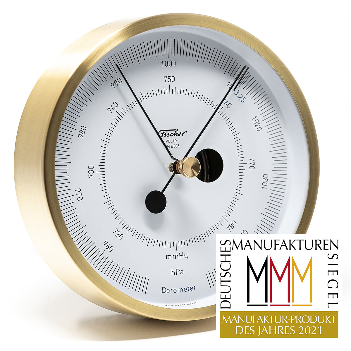 POLAR Instruments -  Barometer Brushed Brass