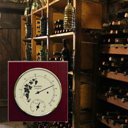 Wine Cellar humility &amp; Temperature on Mahogany Gauge